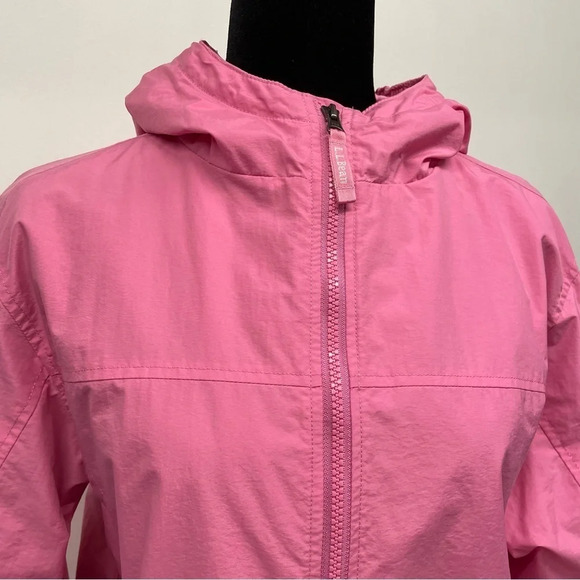 L.L. Bean pink nylon jacket XL - Picture 2 of 13